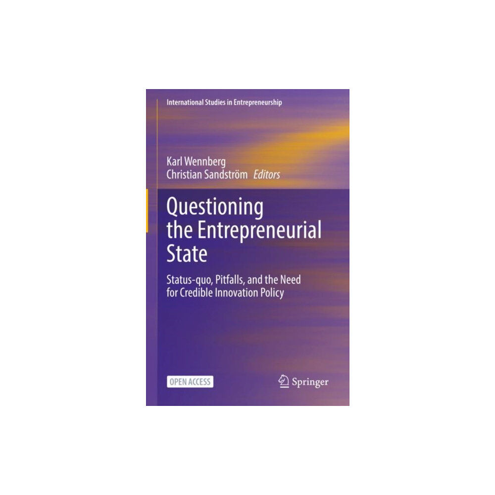 Springer Nature Switzerland AG Questioning the Entrepreneurial State (inbunden, eng)