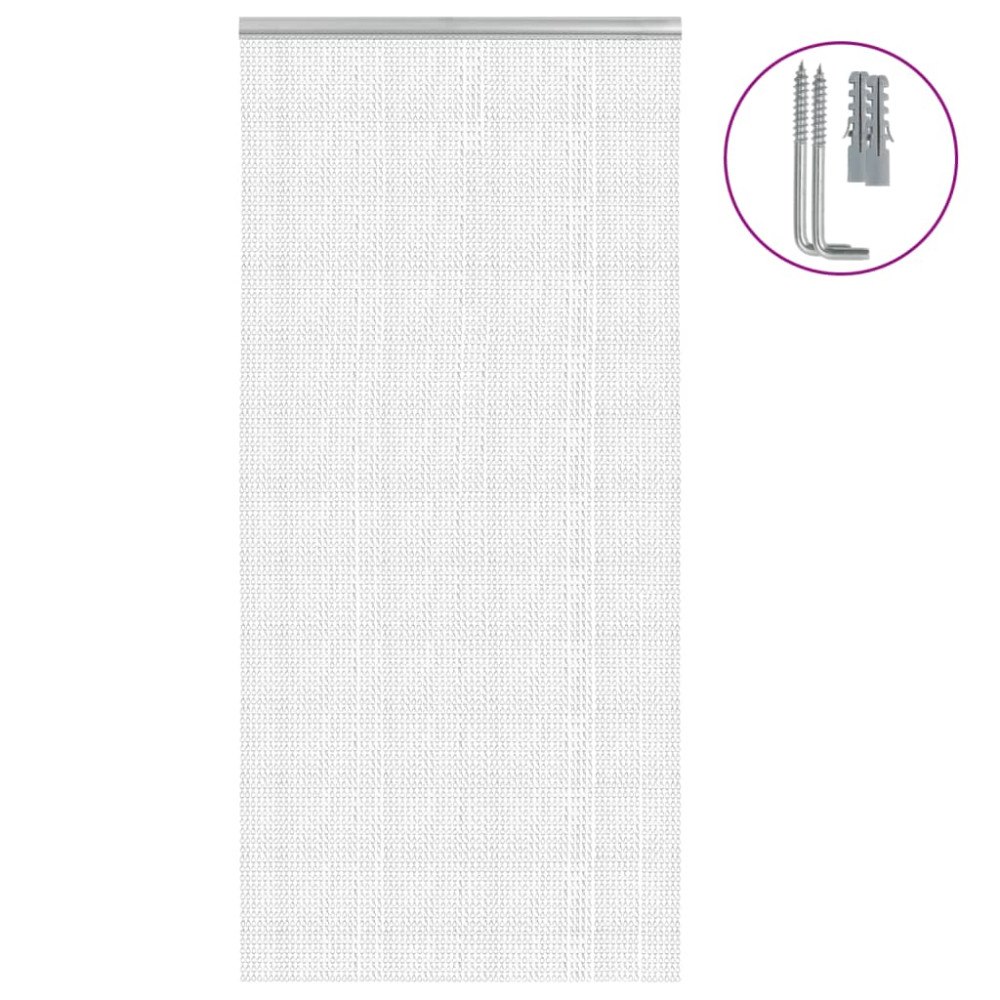 vidaXL Myggdraperi för dörr 100x212 cm aluminium
