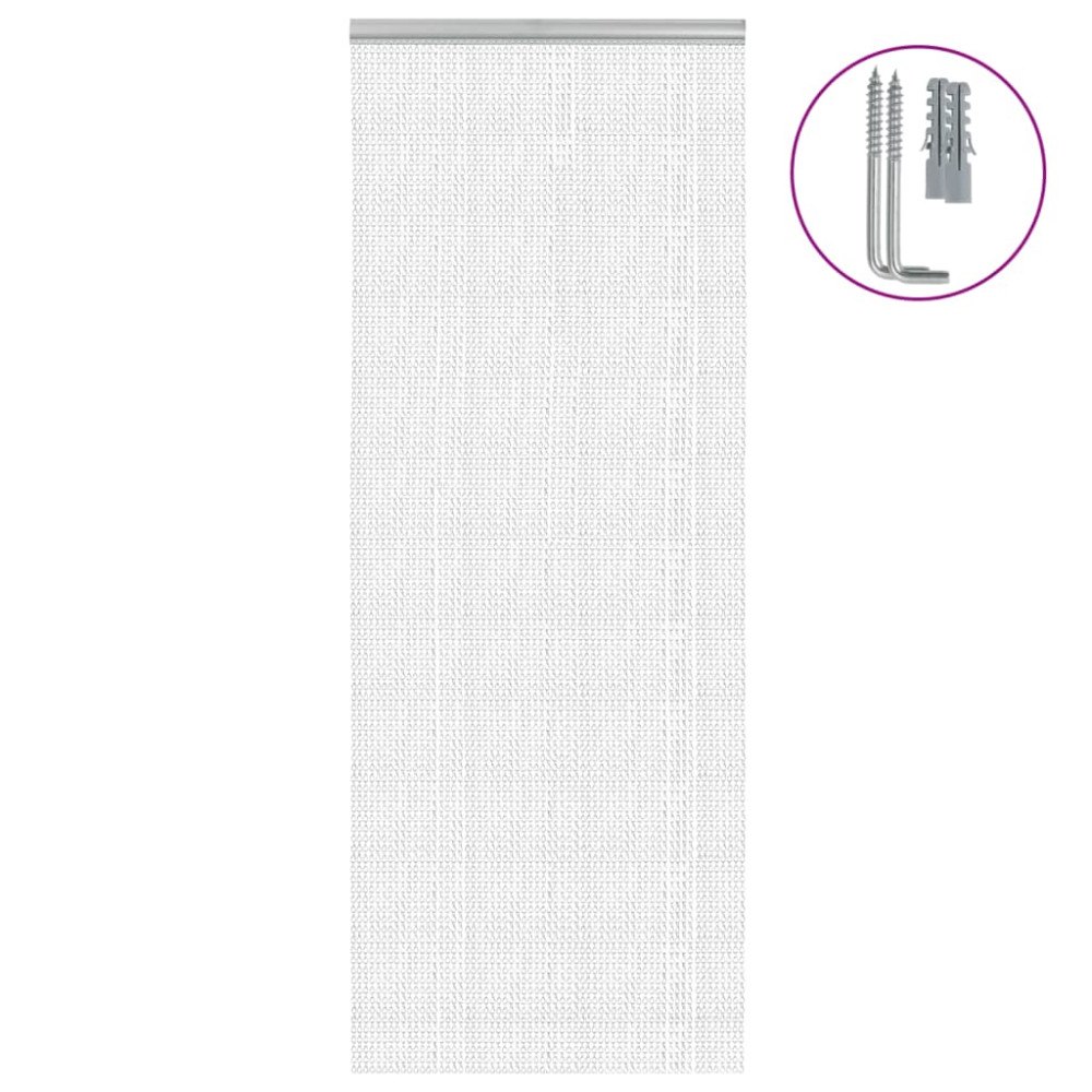 vidaXL Myggdraperi för dörr 80x201 cm aluminium