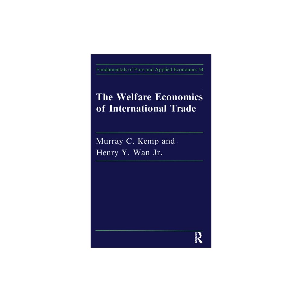 Harwood-Academic Publishers Welfare Economics Of Internati (häftad, eng)