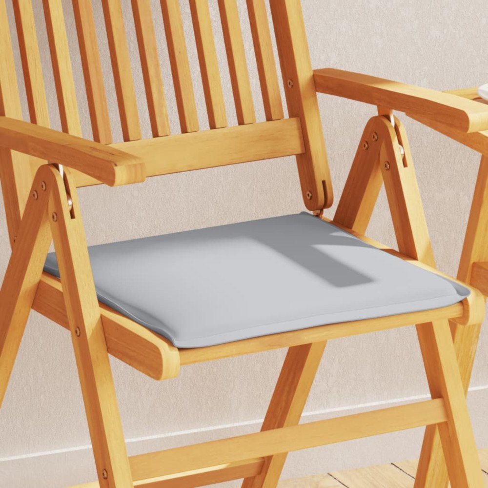 vidaXL Sittdynor för trädgården 2 st ljusgrå 45x45x2 cm fyrkantig