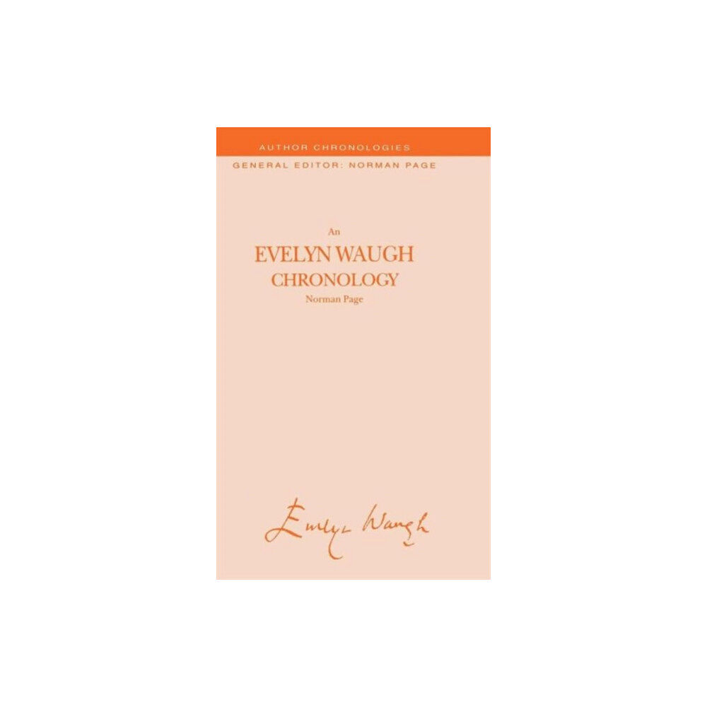 Palgrave macmillan An Evelyn Waugh Chronology (inbunden, eng)