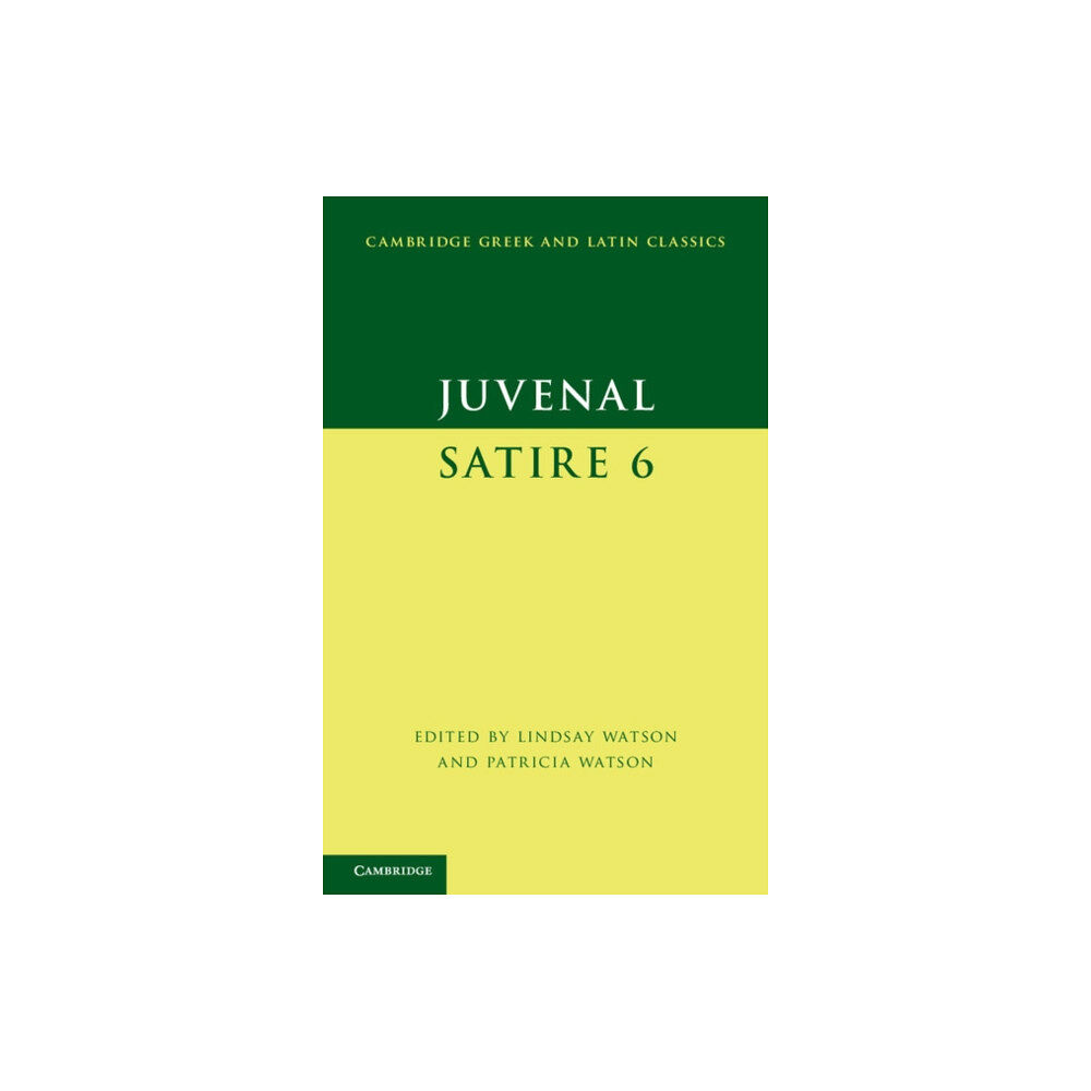 Cambridge University Press Juvenal: Satire 6 (häftad, eng)