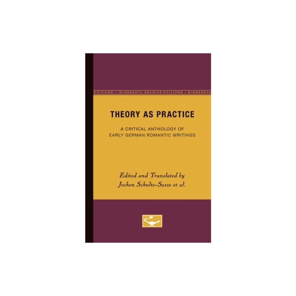 University of Minnesota Press Theory as Practice (häftad, eng)