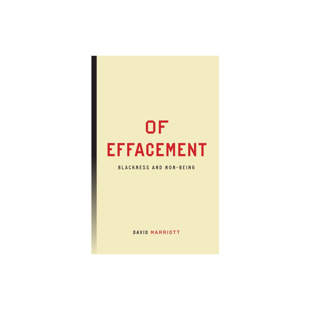 Stanford university press Of Effacement (häftad, eng)