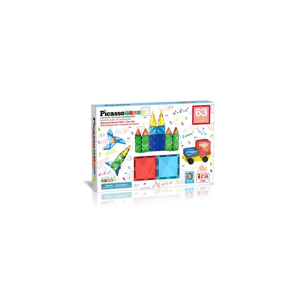 PicassoTiles Picasso magnetset 63 delar