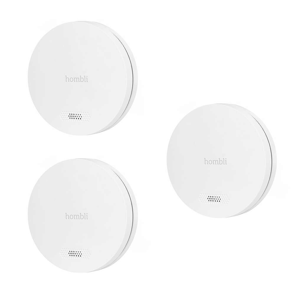 Hombli Smart Smoke Detector White Promo 3-Pack