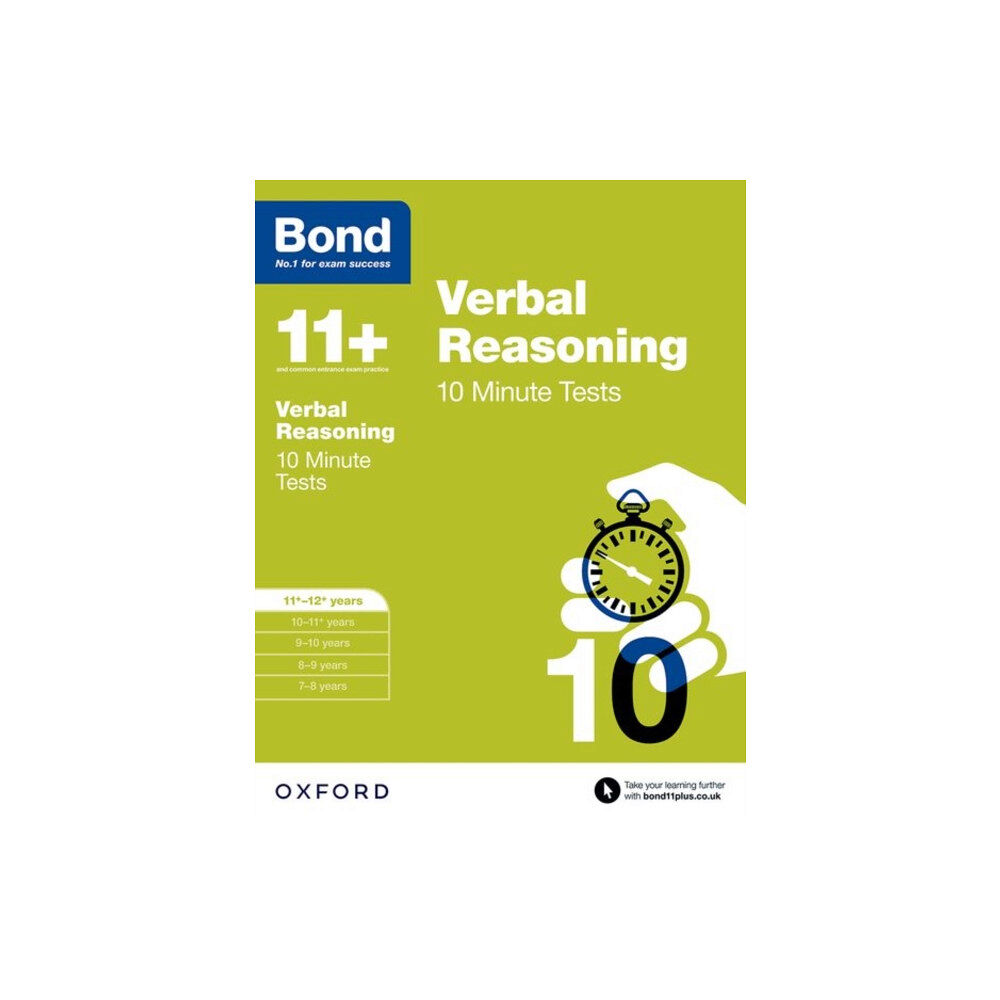 Oxford University Press Bond 11+: Verbal Reasoning: 10 Minute Tests (häftad, eng)