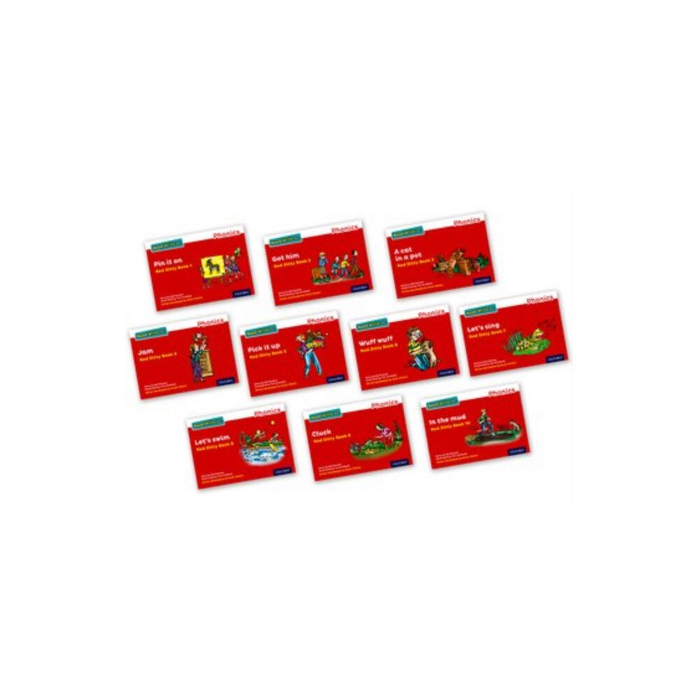 Oxford University Press Read Write Inc. Phonics: Red Ditty books (Mixed Pack of 10) (häftad, eng)