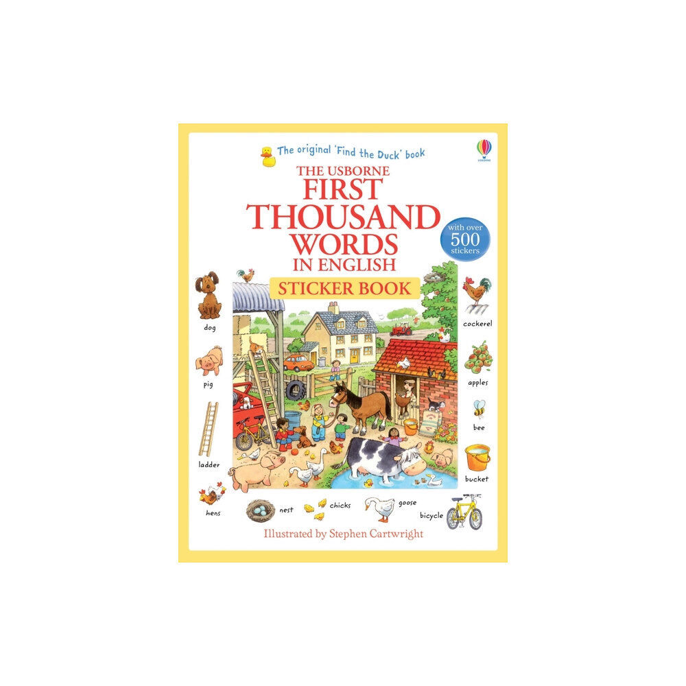 Usborne Publishing Ltd First Thousand Words in English Sticker Book (häftad, eng)