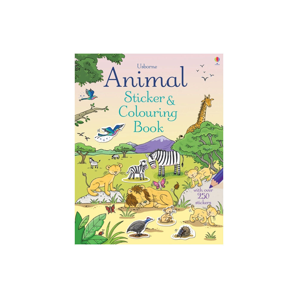 Usborne Publishing Ltd Animal Sticker and Colouring Book (häftad, eng)