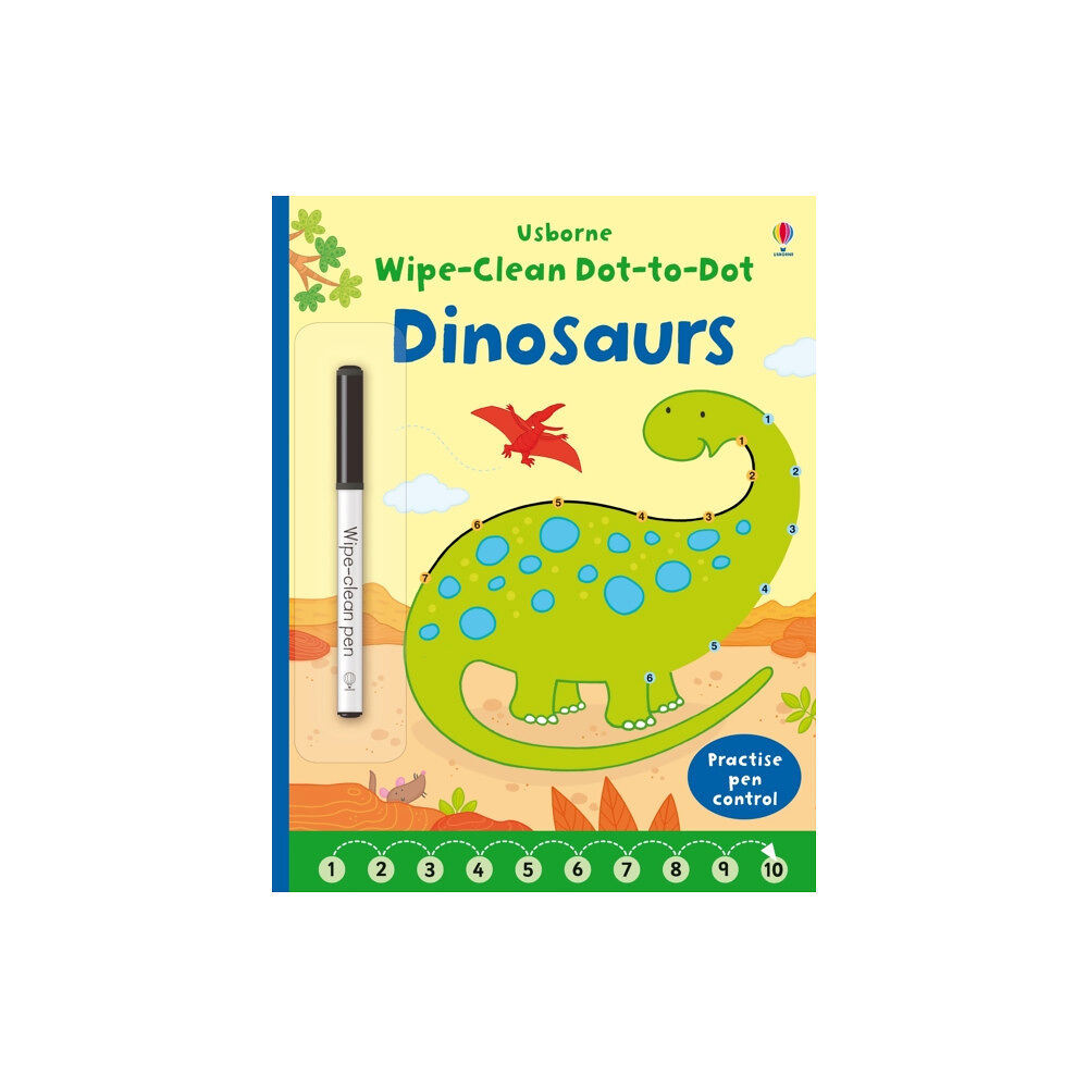 Usborne Publishing Ltd Wipe-clean Dot-to-dot Dinosaurs (häftad, eng)