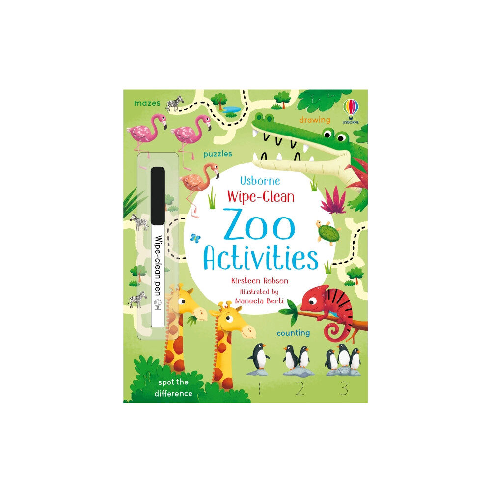 Usborne Publishing Ltd Wipe-Clean Zoo Activities (häftad, eng)