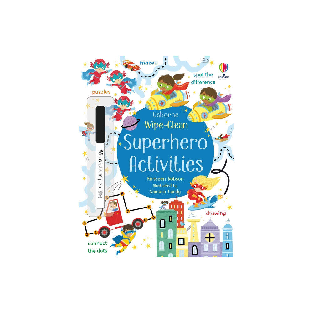 Usborne Publishing Ltd Wipe-Clean Superhero Activities (häftad, eng)