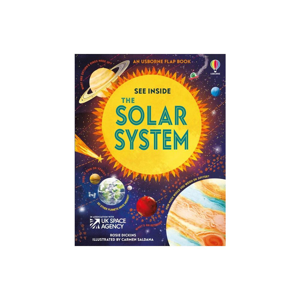 Usborne Publishing Ltd See inside the Solar System (bok, board book, eng)