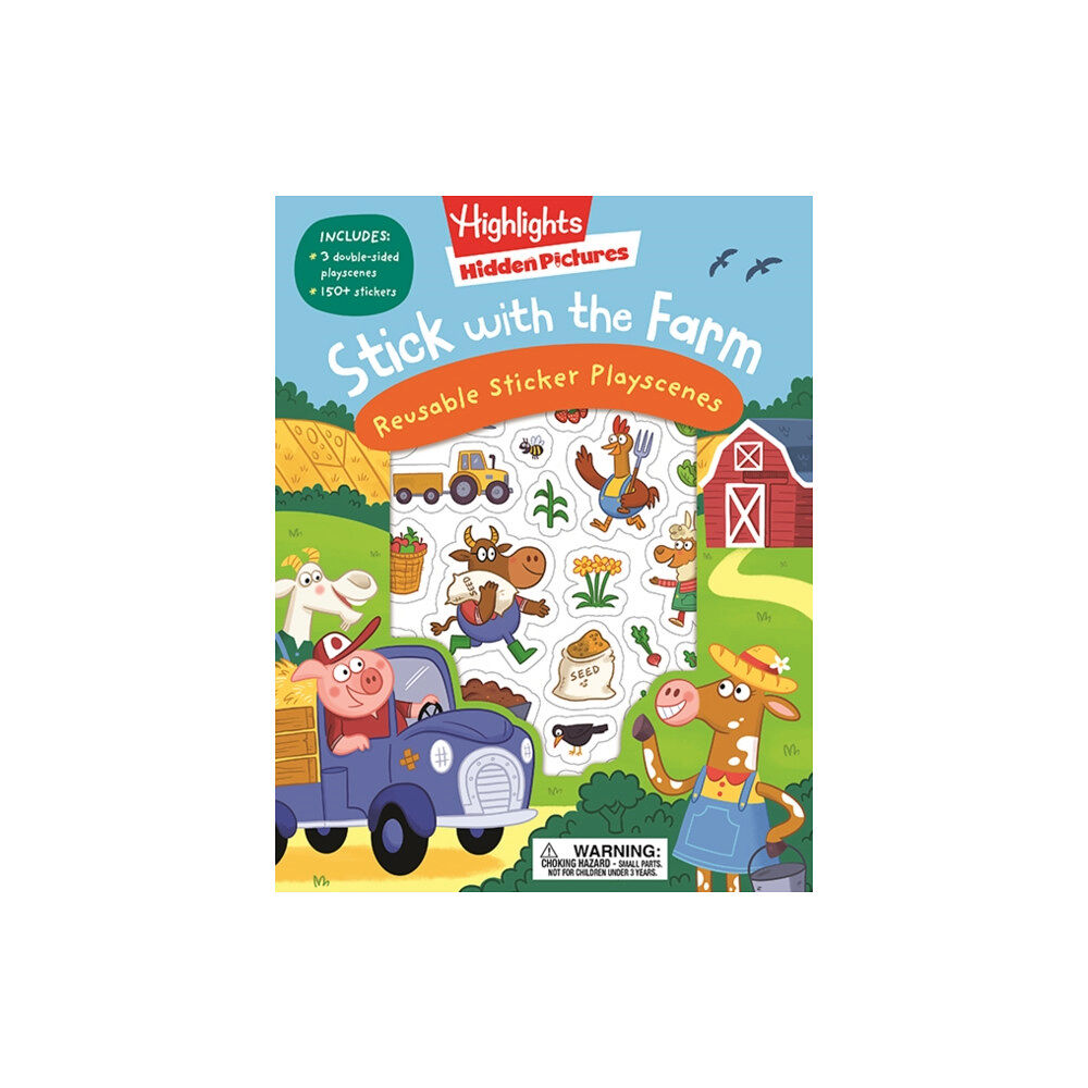 Highlights Press Stick with the Farm Hidden Pictures Reusable Sticker Playscenes (häftad, eng)