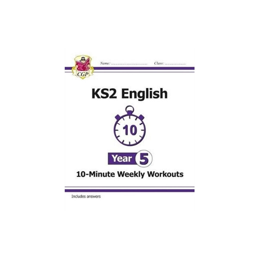 Coordination Group Publications Ltd (CGP) KS2 Year 5 English 10-Minute Weekly Workouts (häftad, eng)