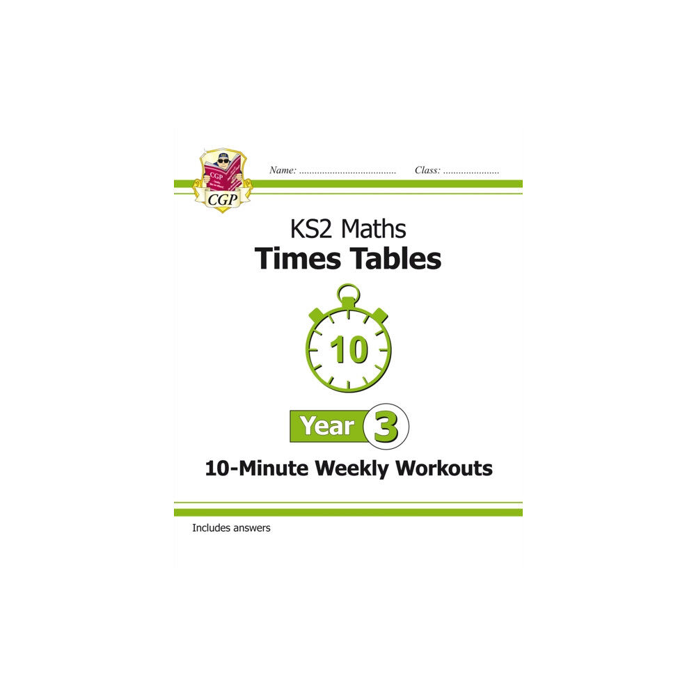 Coordination Group Publications Ltd (CGP) KS2 Year 3 Maths Times Tables 10-Minute Weekly Workouts (häftad, eng)