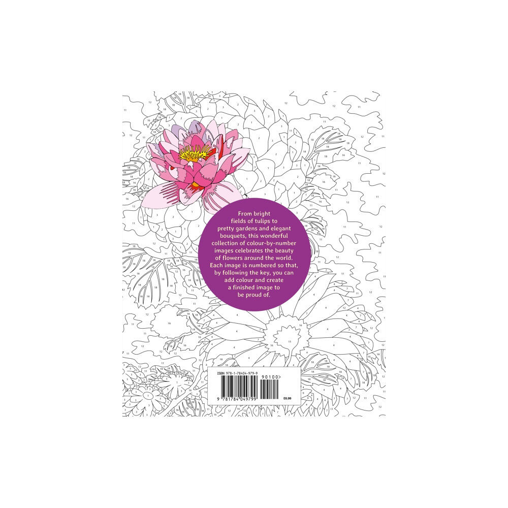 Arcturus publishing ltd Flowers Colour by Numbers (häftad, eng)