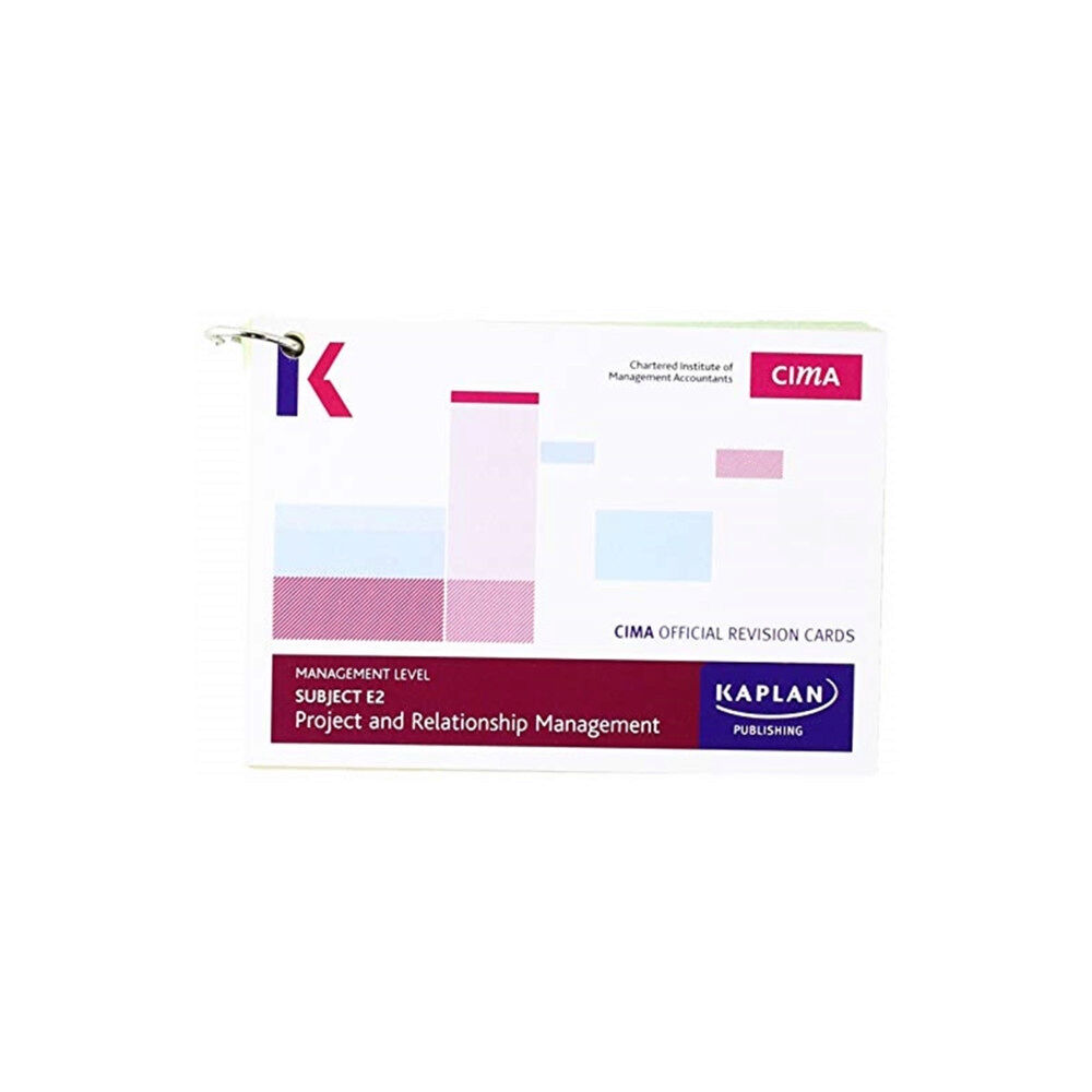 Kaplan Publishing E2 PROJECT AND RELATIONSHIP MANAGEMENT - REVISION CARDS (häftad, eng)