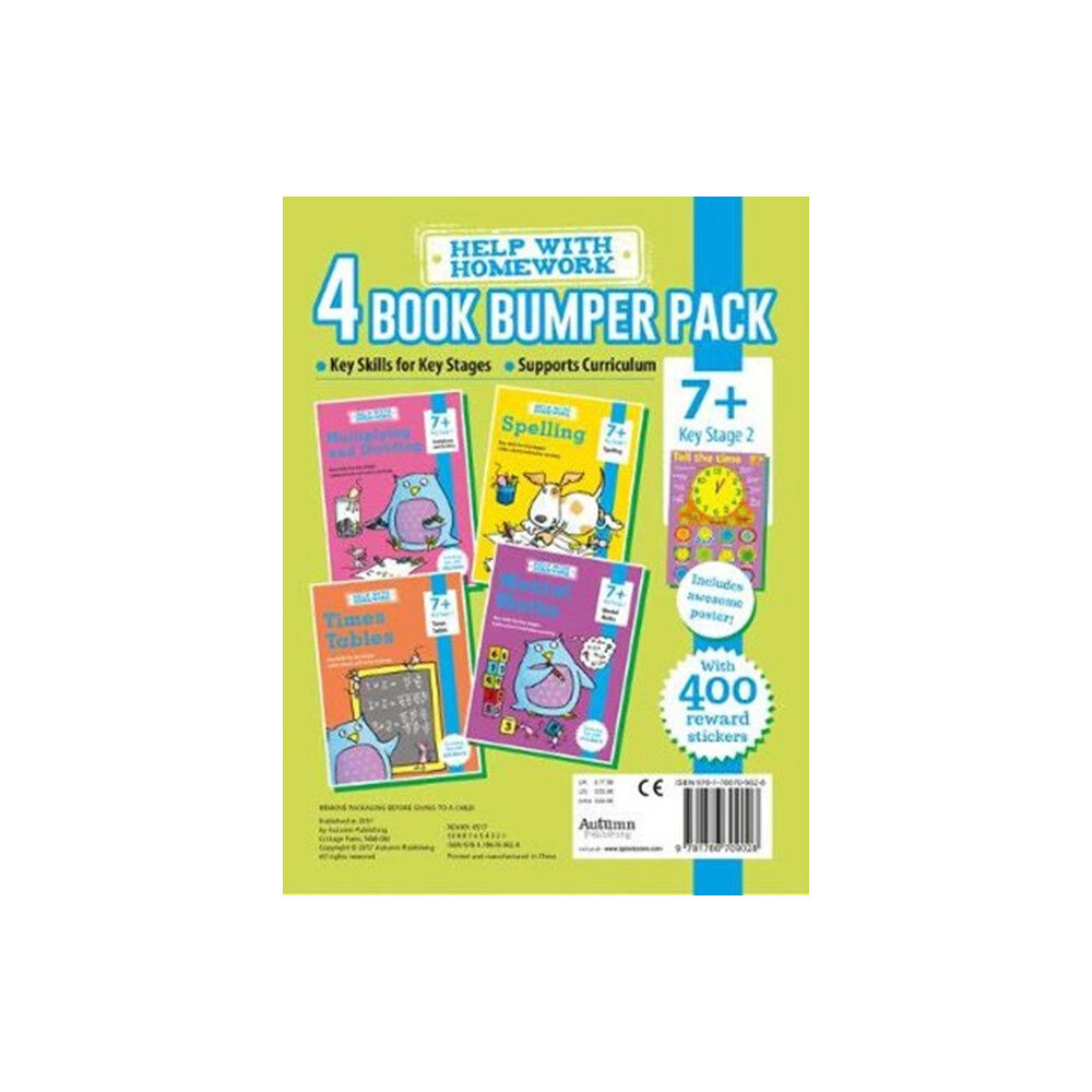 Bonnier Books Ltd 7+ Pack - Maths, Multiplying and Dividing, Spelling & Times Tables (häftad, eng)