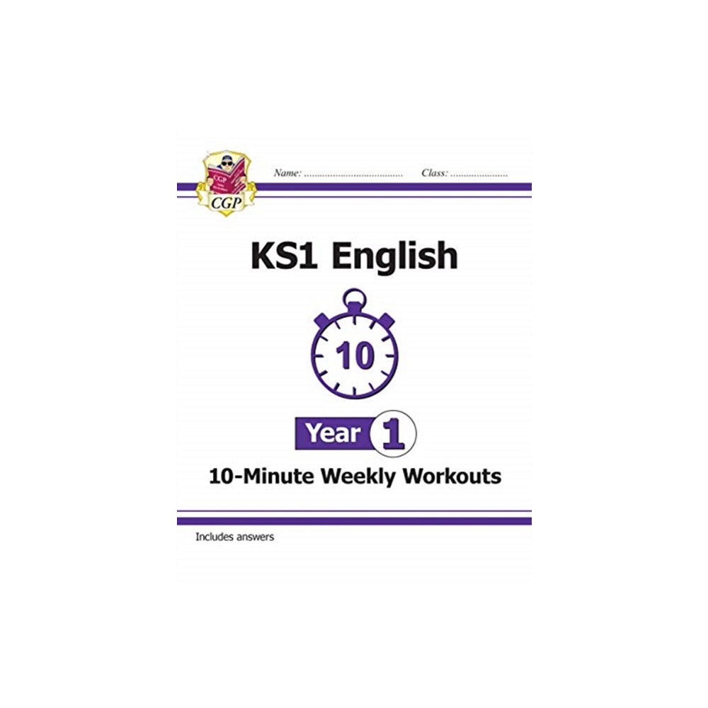 Coordination Group Publications Ltd (CGP) KS1 Year 1 English 10-Minute Weekly Workouts (häftad, eng)