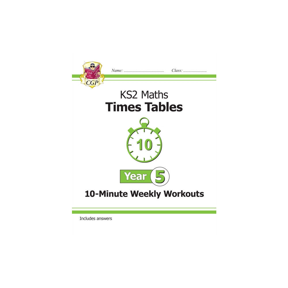 Coordination Group Publications Ltd (CGP) KS2 Year 5 Maths Times Tables 10-Minute Weekly Workouts (häftad, eng)