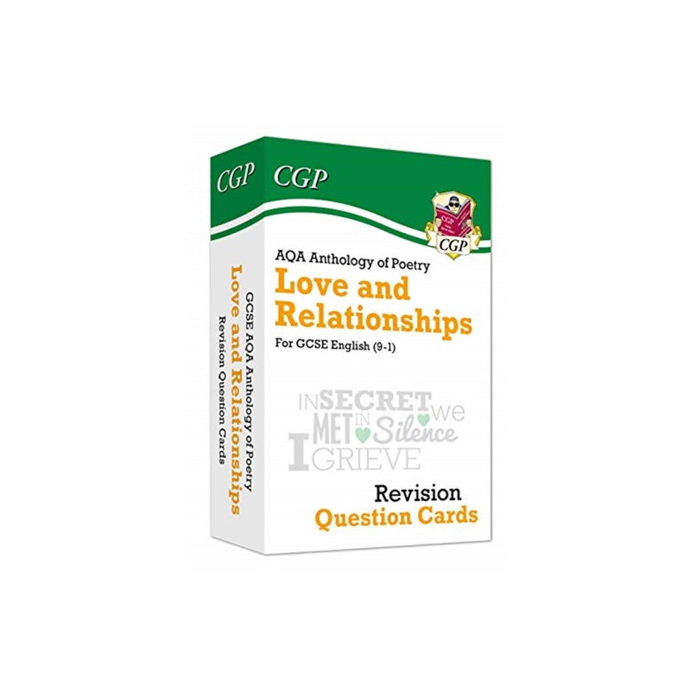 Coordination Group Publications Ltd (CGP) GCSE English: AQA Love & Relationships Poetry Anthology - Revision Question Cards (inbunden, eng)