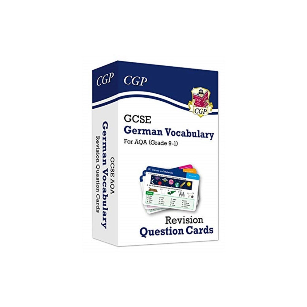 Coordination Group Publications Ltd (CGP) GCSE AQA German: Vocabulary Revision Question Cards (For exams in 2025) (inbunden, eng)