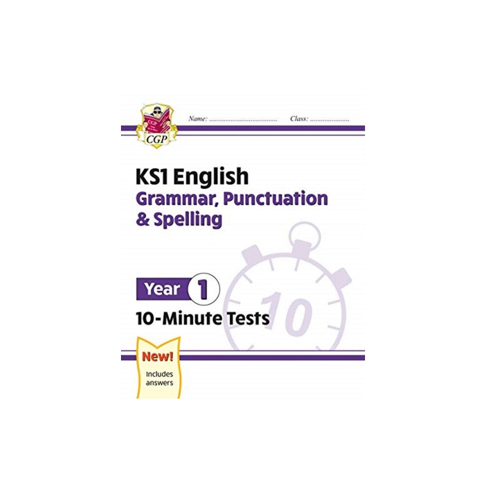 Coordination Group Publications Ltd (CGP) KS1 Year 1 English 10-Minute Tests: Grammar, Punctuation & Spelling (häftad, eng)