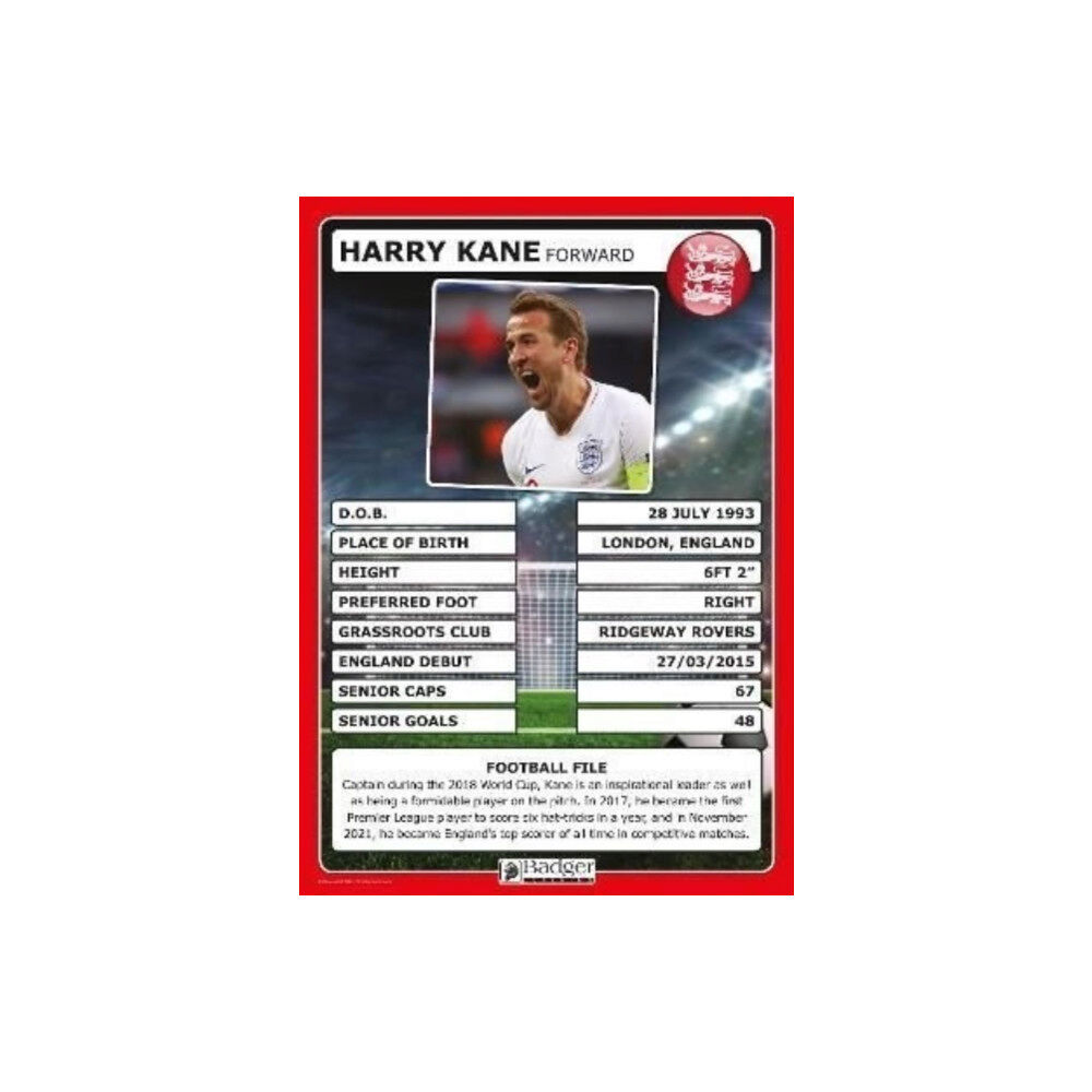 Badger Publishing England Football Superstars Poster Set (häftad, eng)