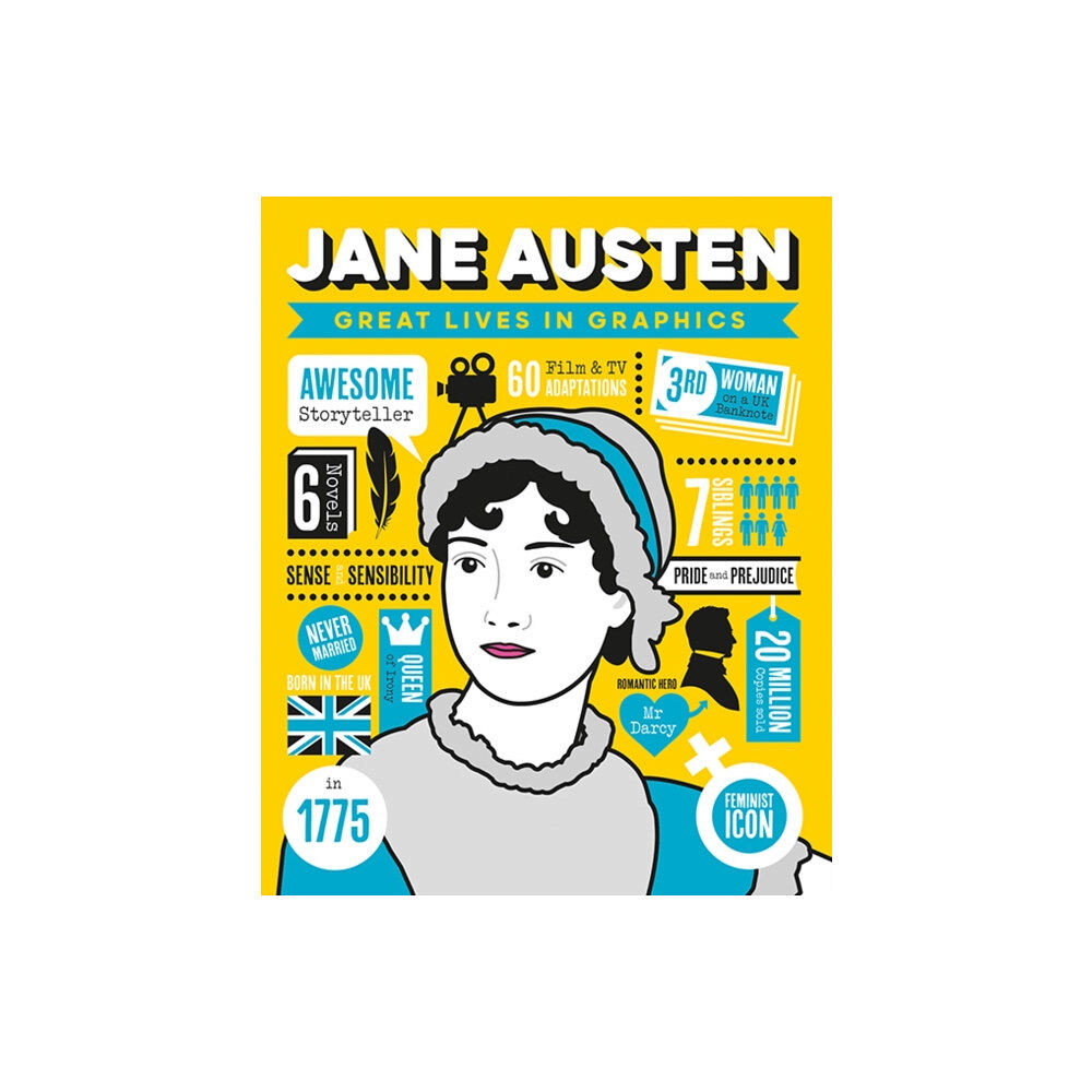 Button Books Great Lives in Graphics: Jane Austen (inbunden, eng)