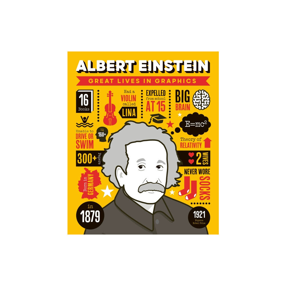 Button Books Great Lives in Graphics: Albert Einstein (inbunden, eng)