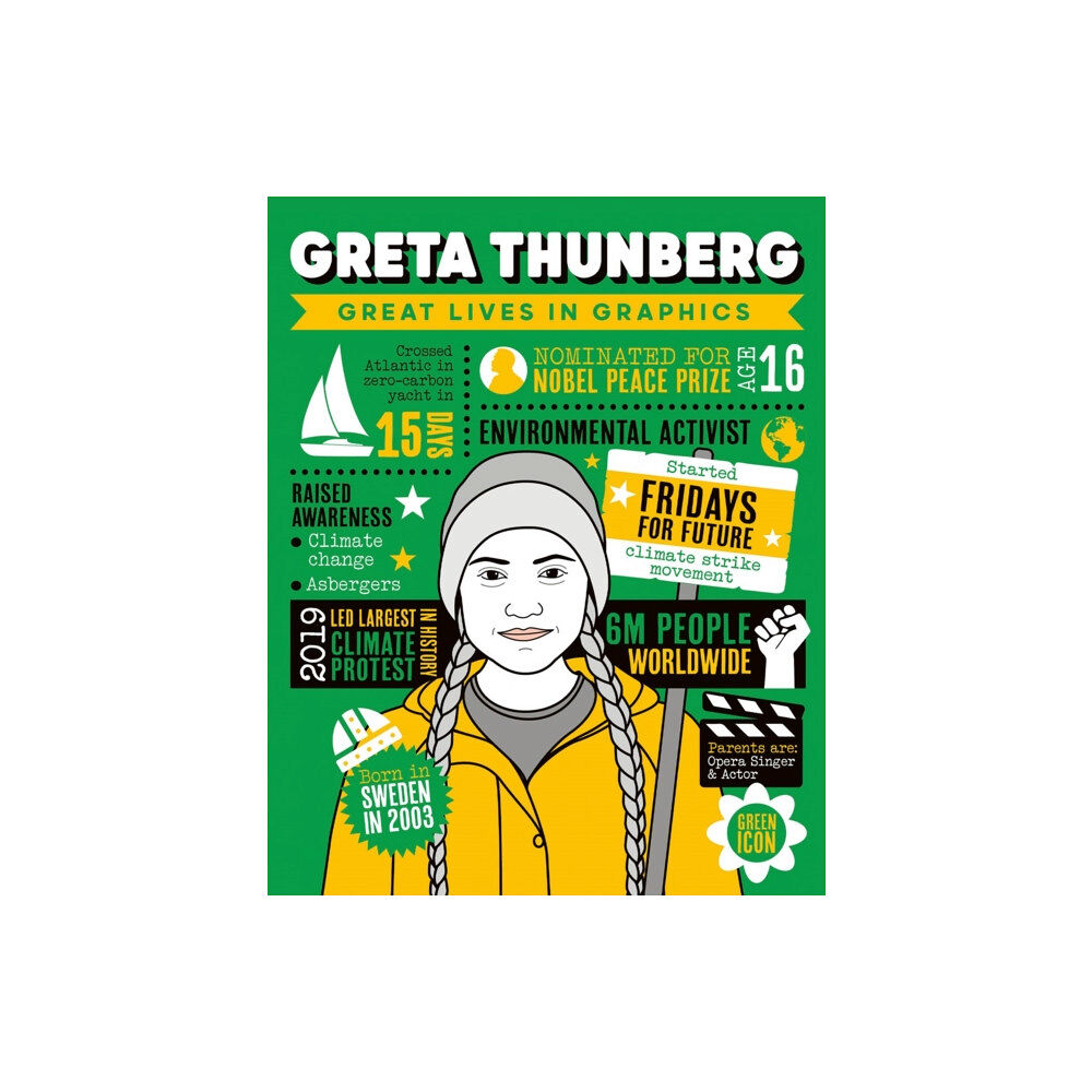 Button Books Great Lives in Graphics: Greta Thunberg (inbunden, eng)