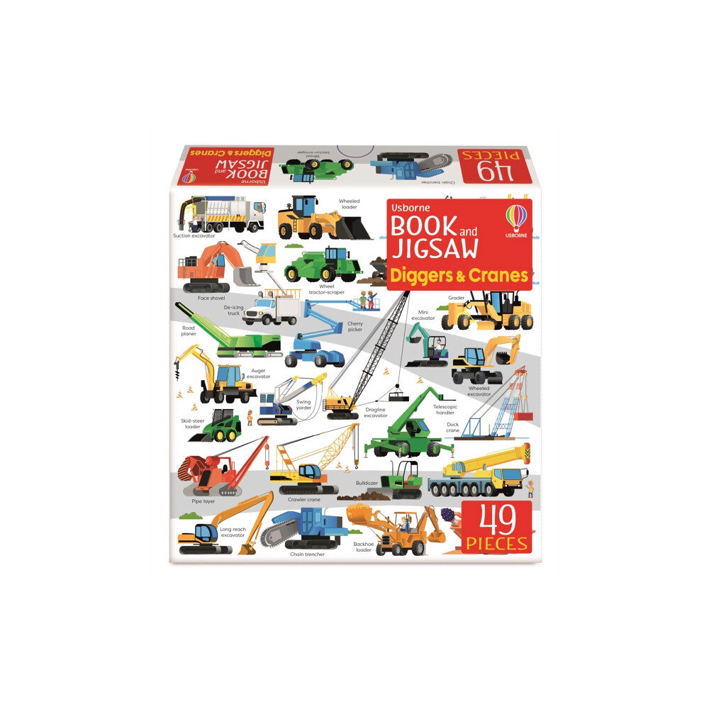 Usborne Publishing Ltd Usborne Book and Jigsaw Diggers and Cranes (häftad, eng)