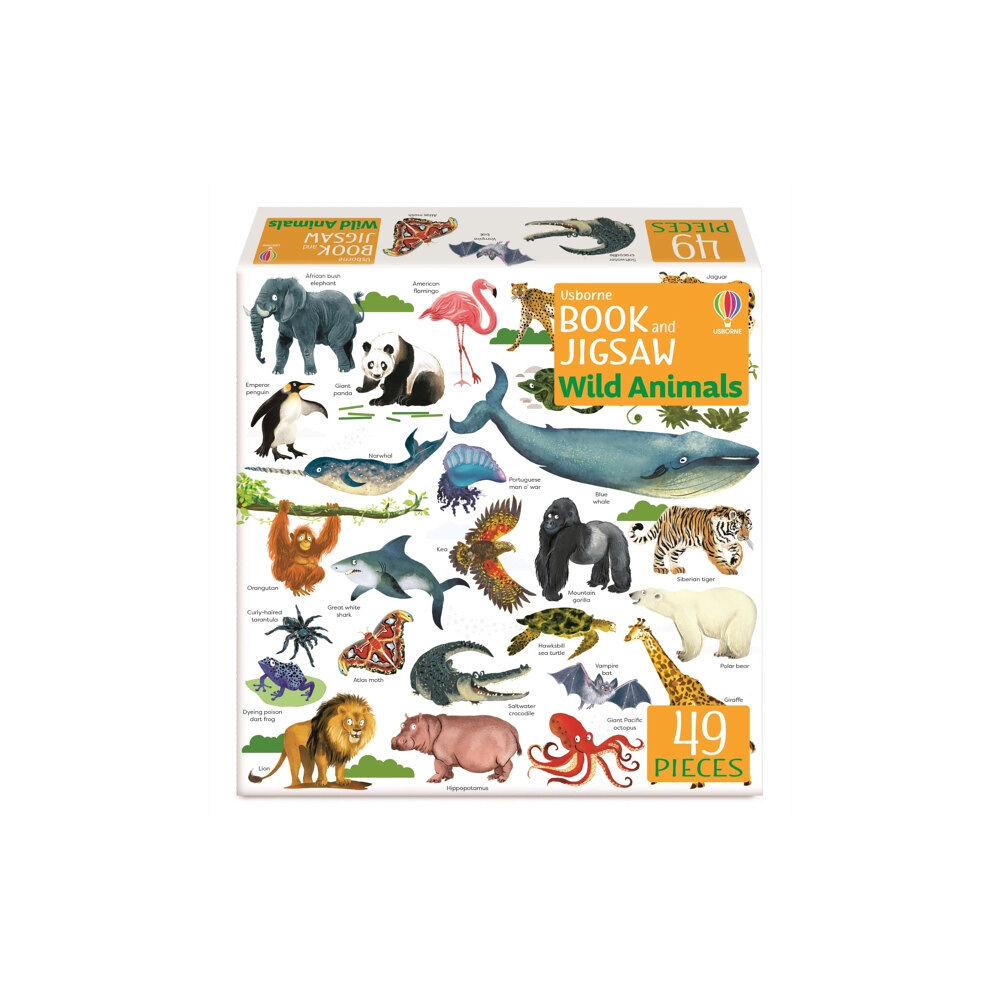 Usborne Publishing Ltd Usborne Book and Jigsaw Wild Animals (häftad, eng)