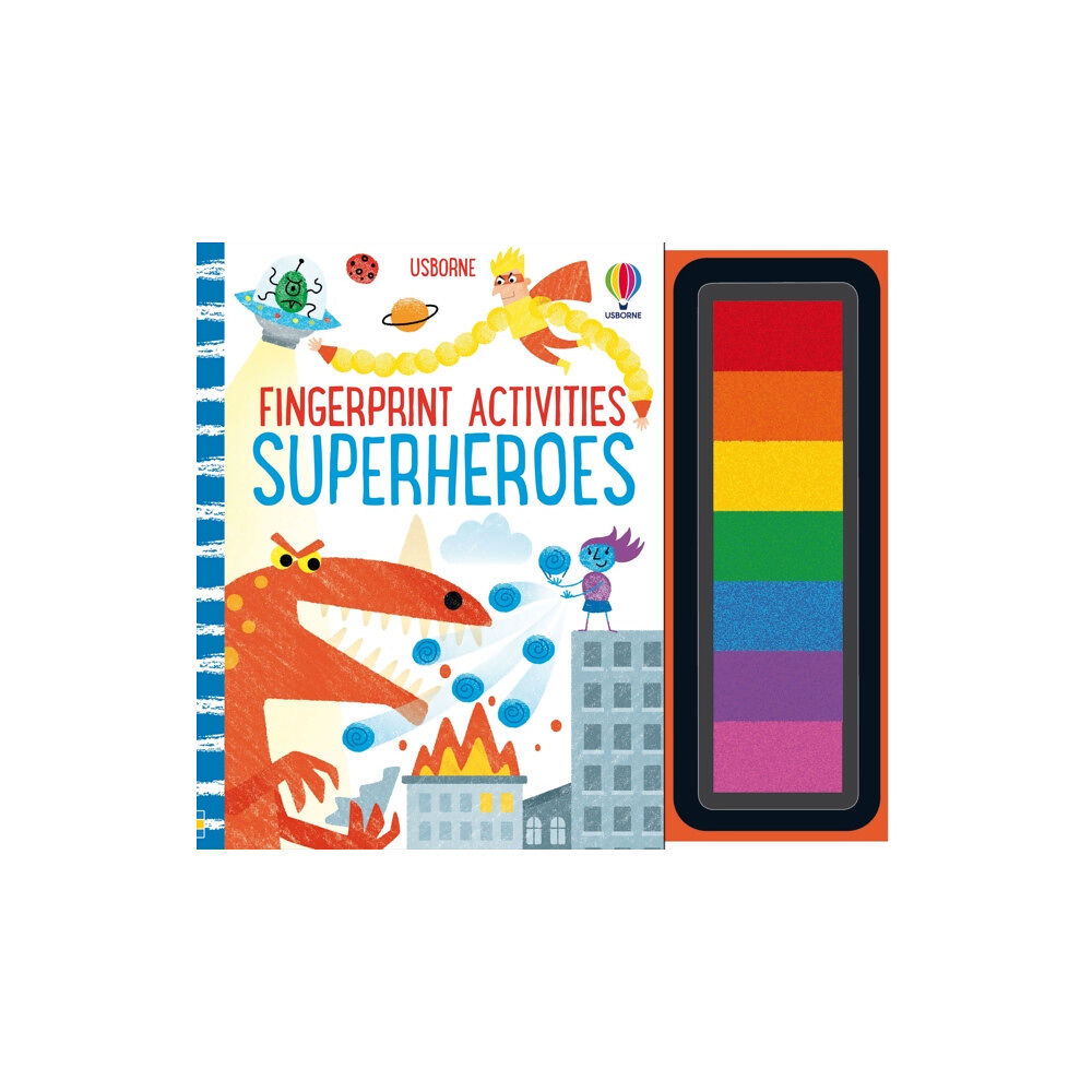 Usborne Publishing Ltd Fingerprint Activities Superheroes (bok, spiral, eng)