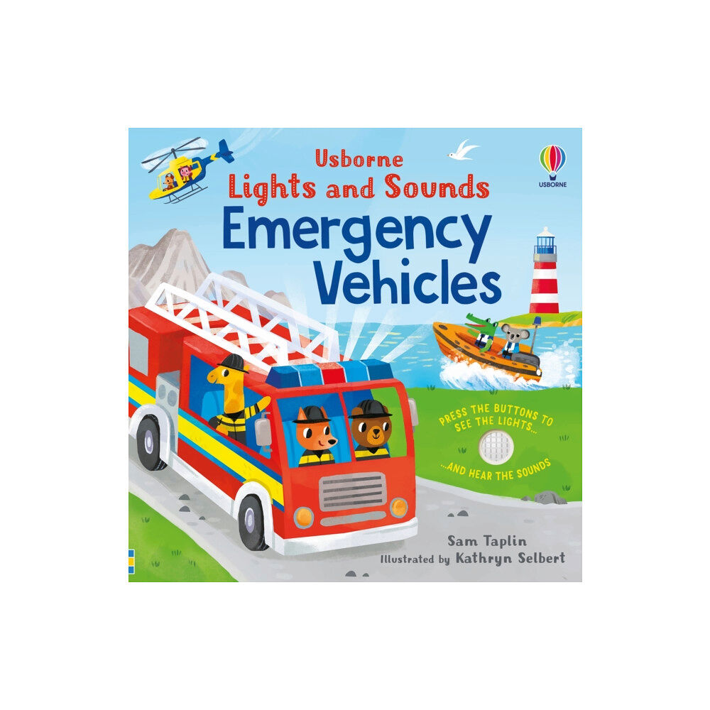 Usborne Publishing Ltd Lights and Sounds Emergency Vehicles (bok, board book, eng)