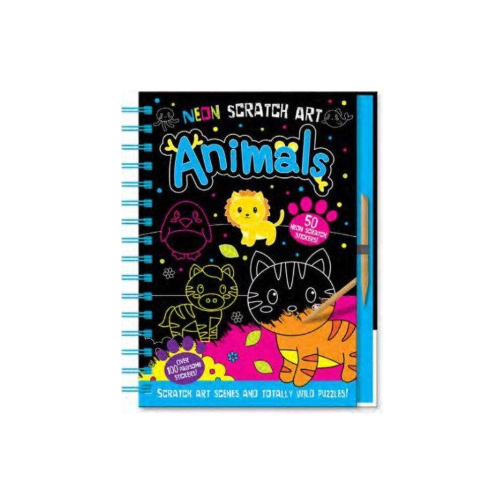 Gemini Books Group Ltd Neon Scratch Art Animals (inbunden, eng)