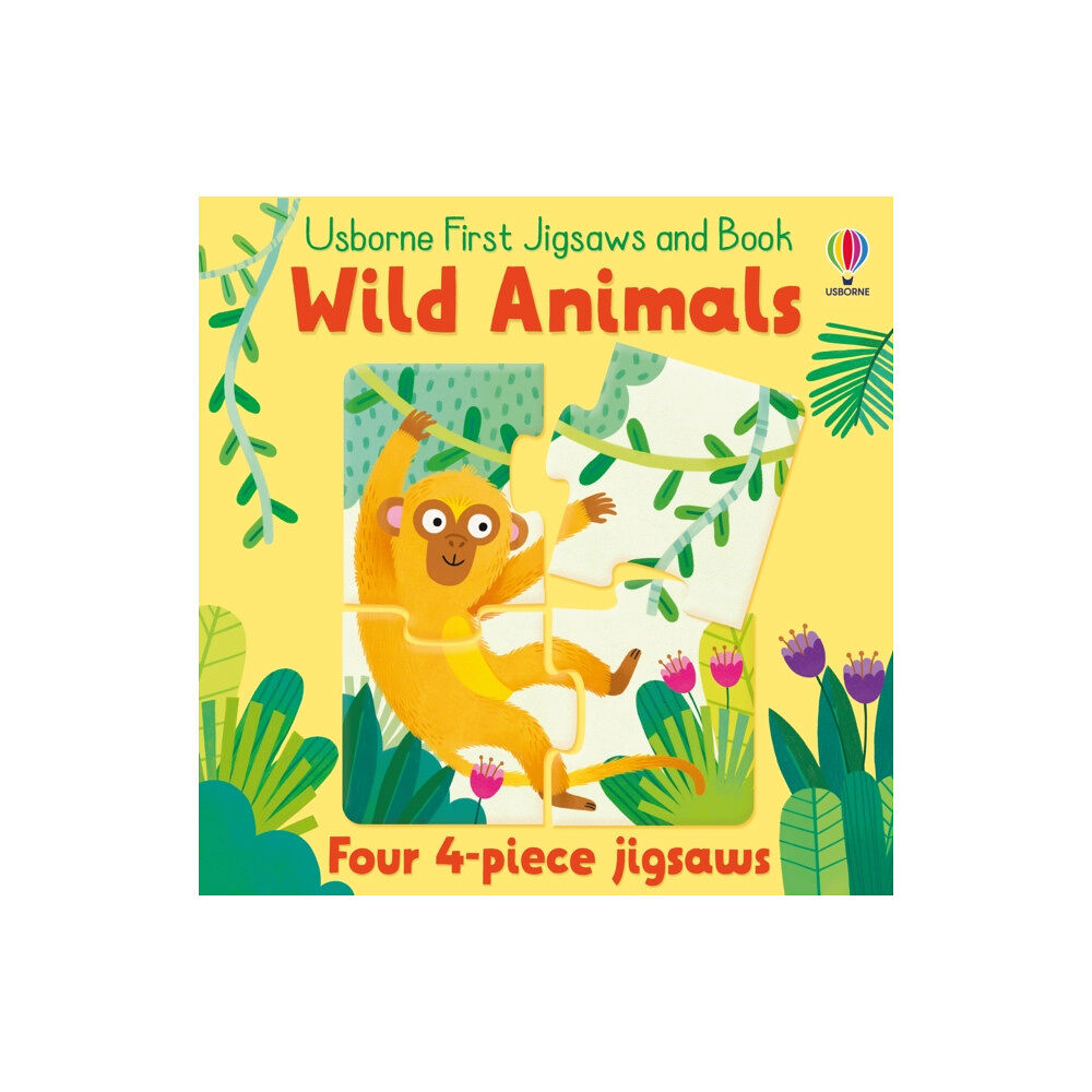 Usborne Publishing Ltd Usborne First Jigsaws And Book: Wild Animals (häftad, eng)