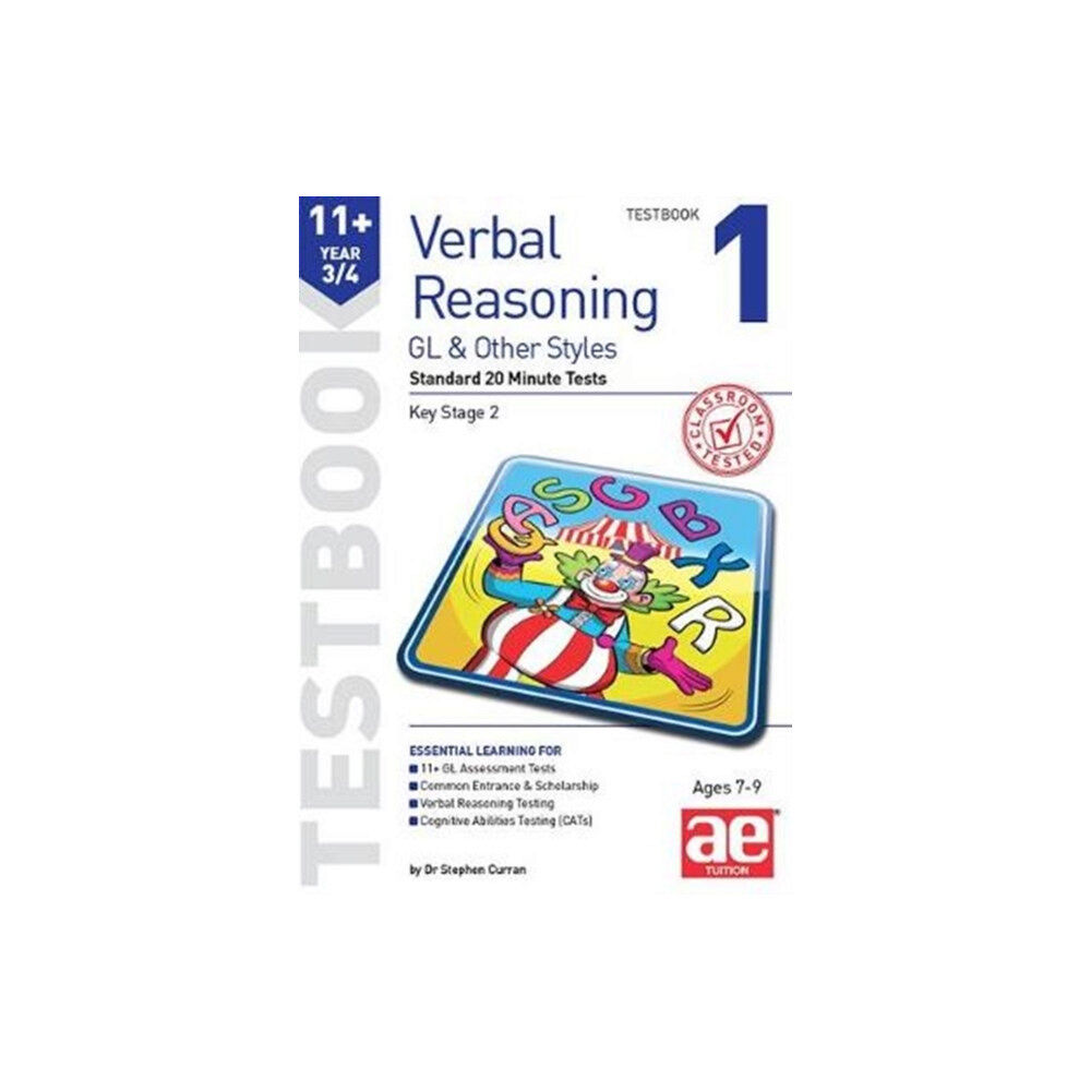 Accelerated Education Publications Ltd 11+ Verbal Reasoning Year 3/4 GL & Other Styles Testbook 1 (häftad, eng)