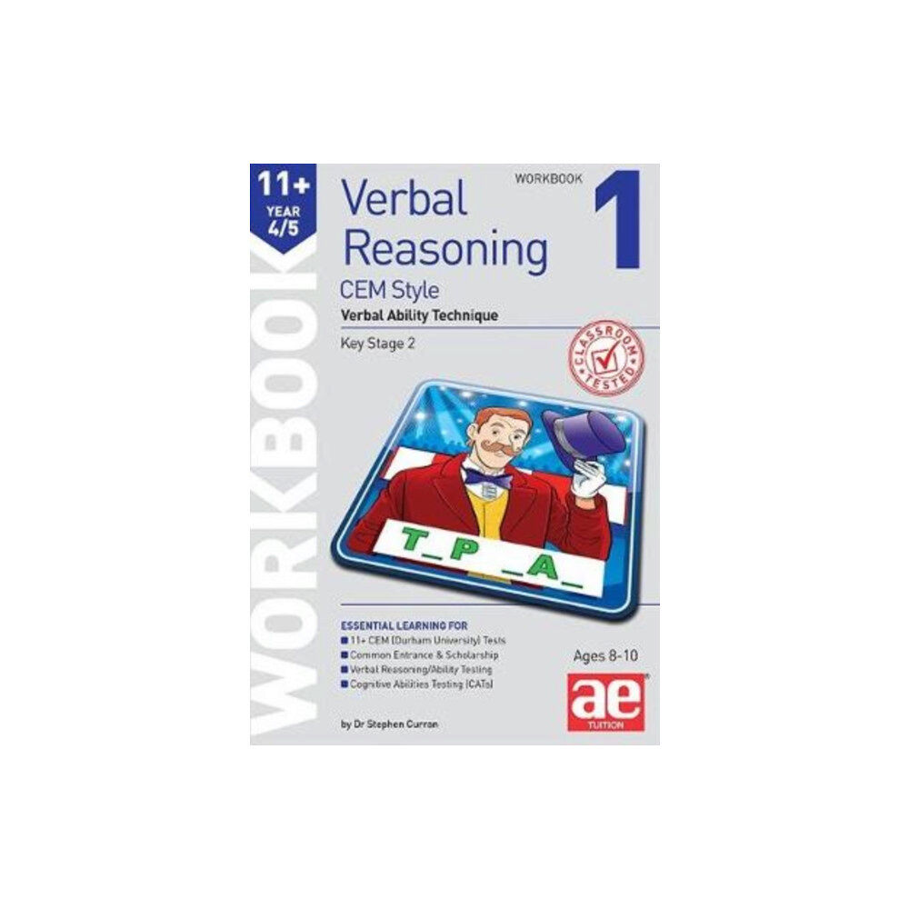 Accelerated Education Publications Ltd 11+ Verbal Reasoning Year 4/5 CEM Style Workbook 1 (häftad, eng)