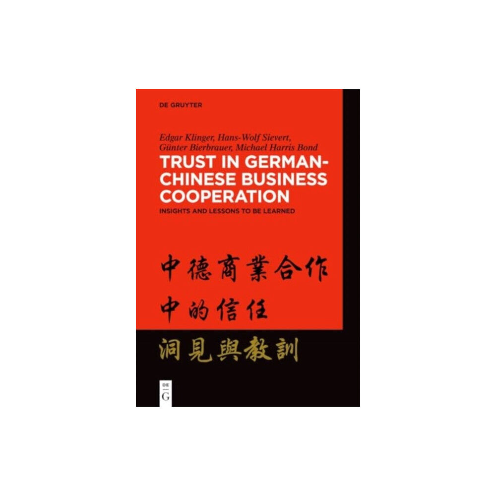 De Gruyter Trust in German-Chinese Business Cooperation (häftad, eng)