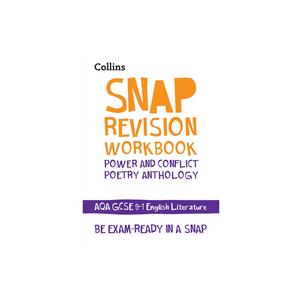 HarperCollins Publishers AQA Poetry Anthology Power and Conflict Workbook (häftad, eng)