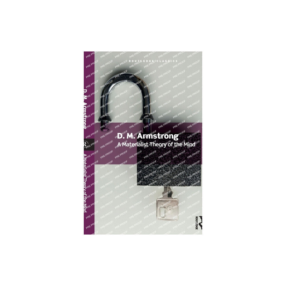 Taylor & francis ltd A Materialist Theory of the Mind (häftad, eng)