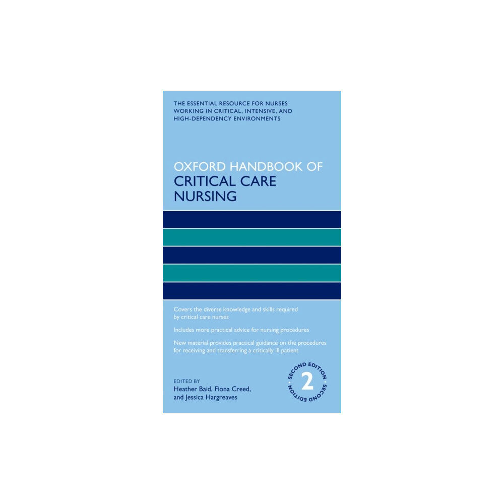 Oxford University Press Oxford Handbook of Critical Care Nursing (häftad, eng)