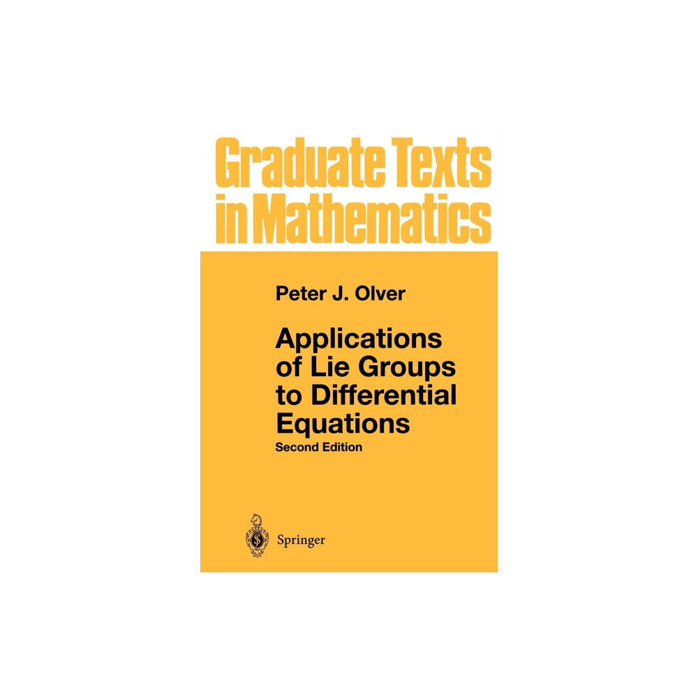 Springer-Verlag New York Inc. Applications of Lie Groups to Differential Equations (häftad, eng)