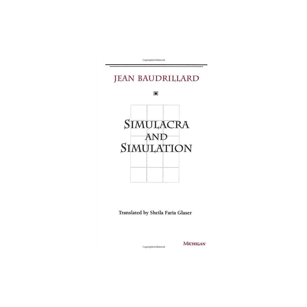 The University of Michigan Press Simulacra and Simulation (häftad, eng)