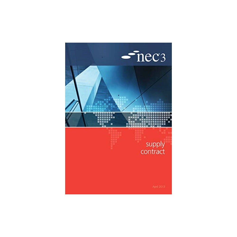 ICE Publishing NEC3 Supply Contract (SC) (häftad, eng)