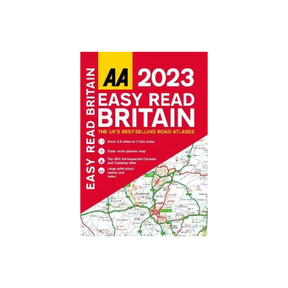 AA Publishing Easy Read Atlas Britain 2023 (häftad, eng)